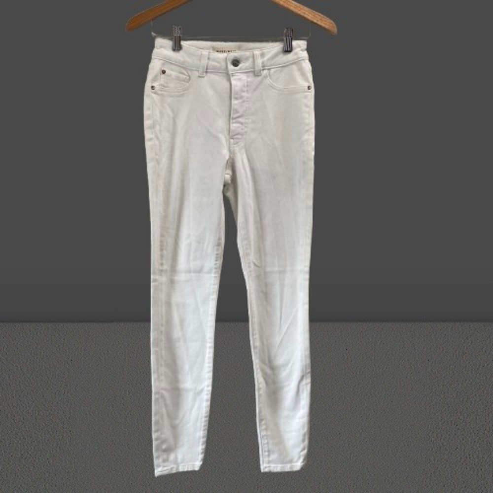 Warp‎ + Weft Women's White High Rise Skinny Jeans Size 26